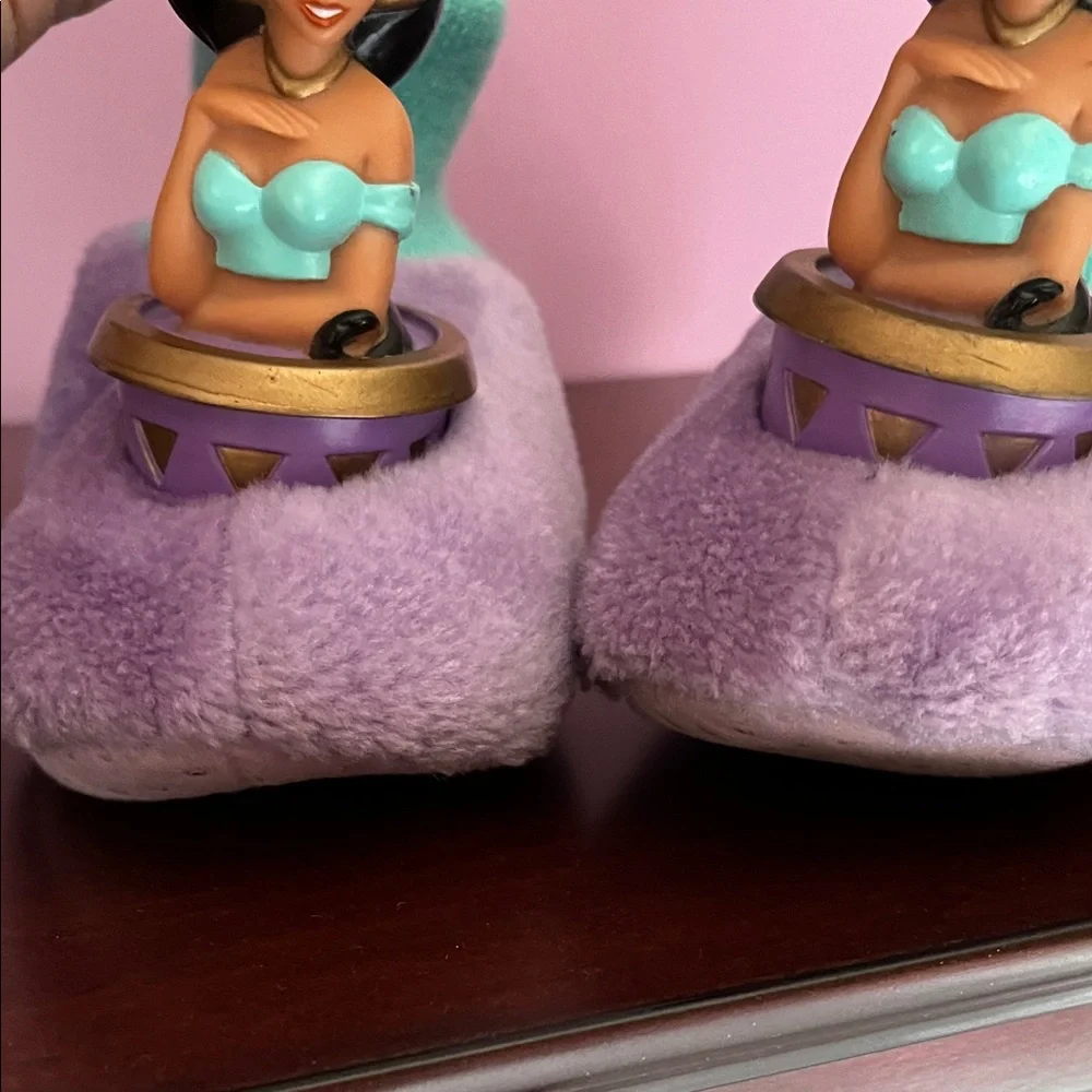 Disney Jasmine Purple and Teal Kids Slippers size 9/10